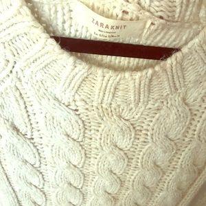 Zara Knit cream sweater dress